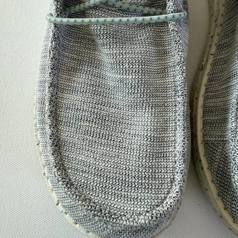 Heydude Wendy Stretch Pearl River Gray Casual Shoes, Women's Size 7, Slip-On